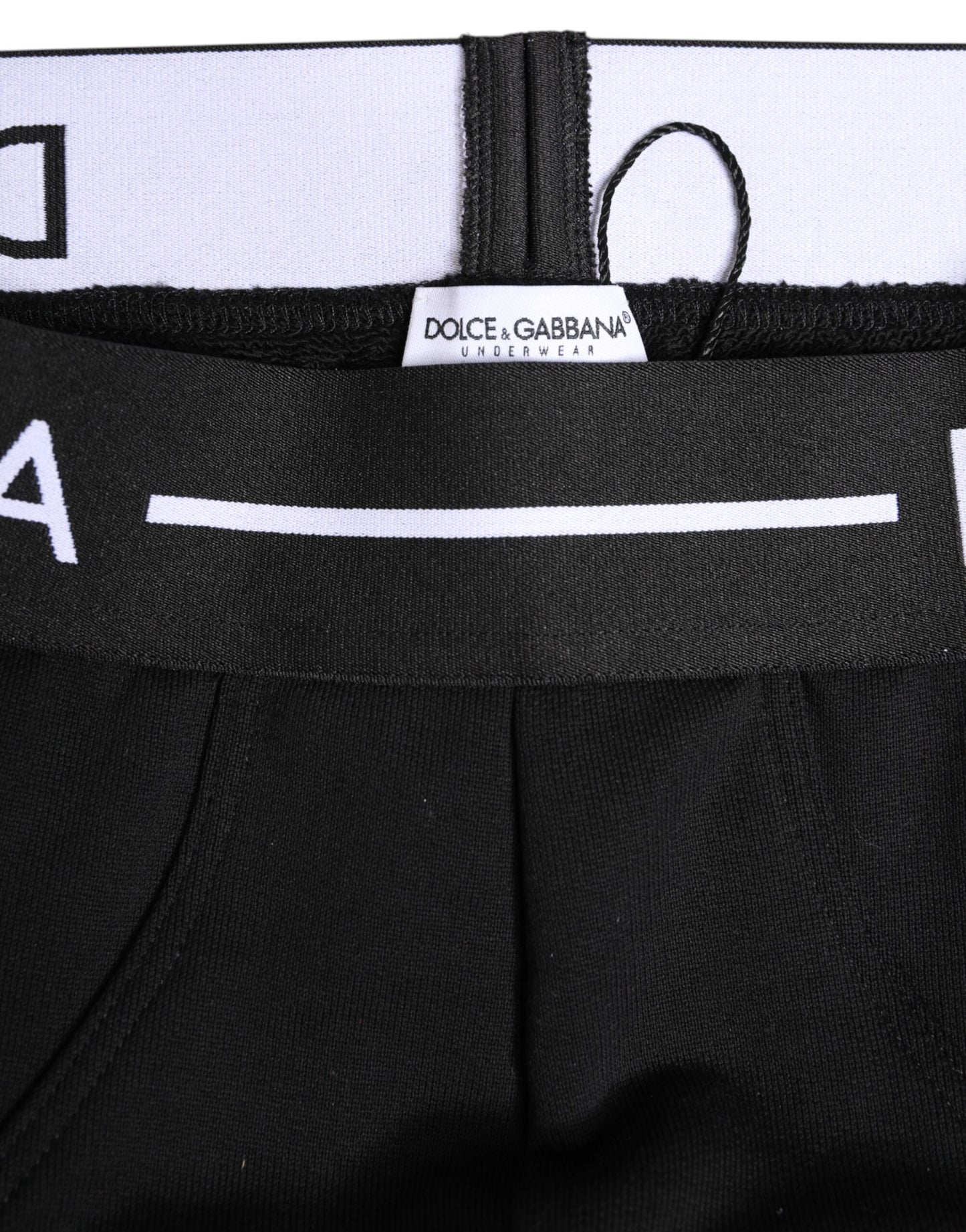 Ropa interior tipo slip de algodón elástico negro
