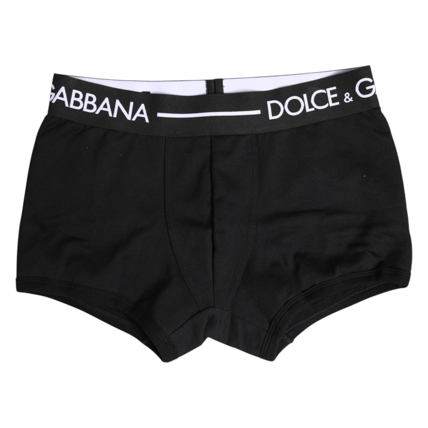 Ropa interior tipo bóxer regular de algodón elástico negro