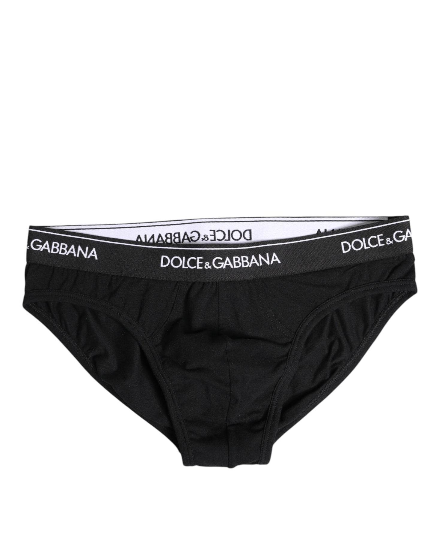 Ropa interior tipo slip de algodón elástico negro