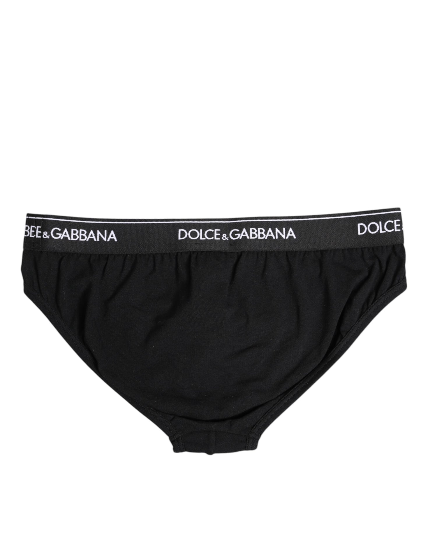 Ropa interior tipo slip de algodón elástico negro