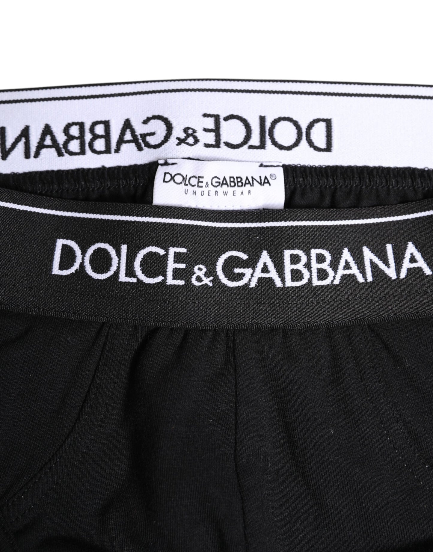 Ropa interior tipo slip de algodón elástico negro
