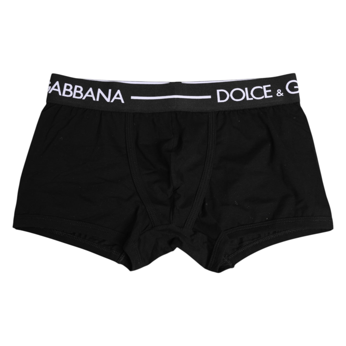 Ropa interior tipo bóxer regular de algodón elástico negro