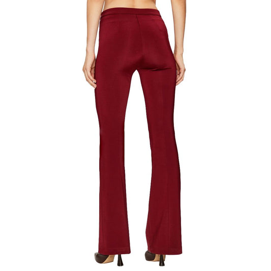 Red Viscose Jeans & Pant