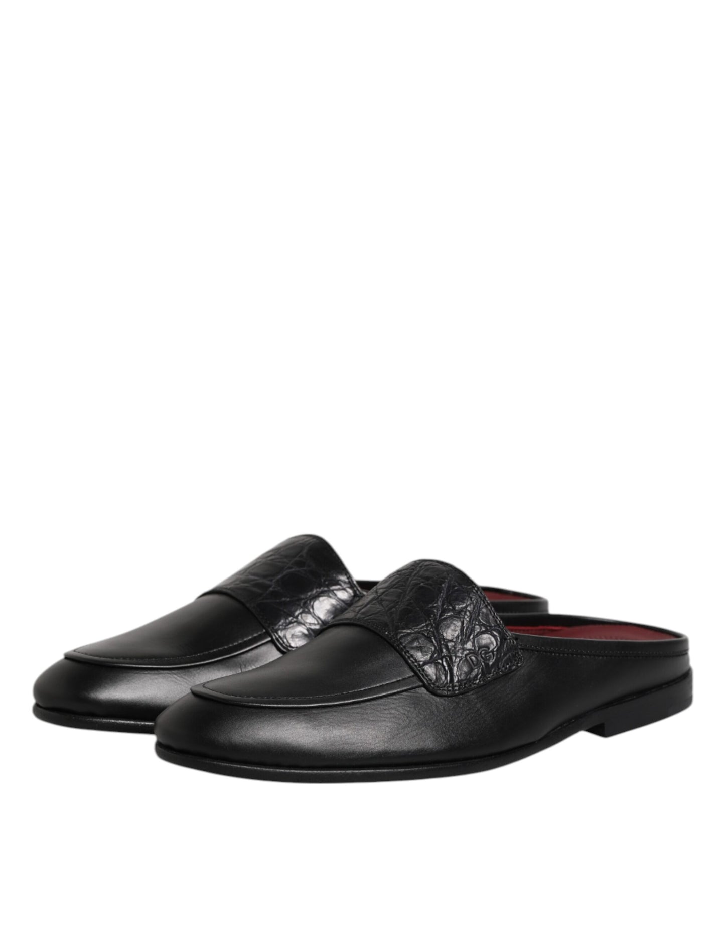 Mocasines negros de piel de becerro sin cordones