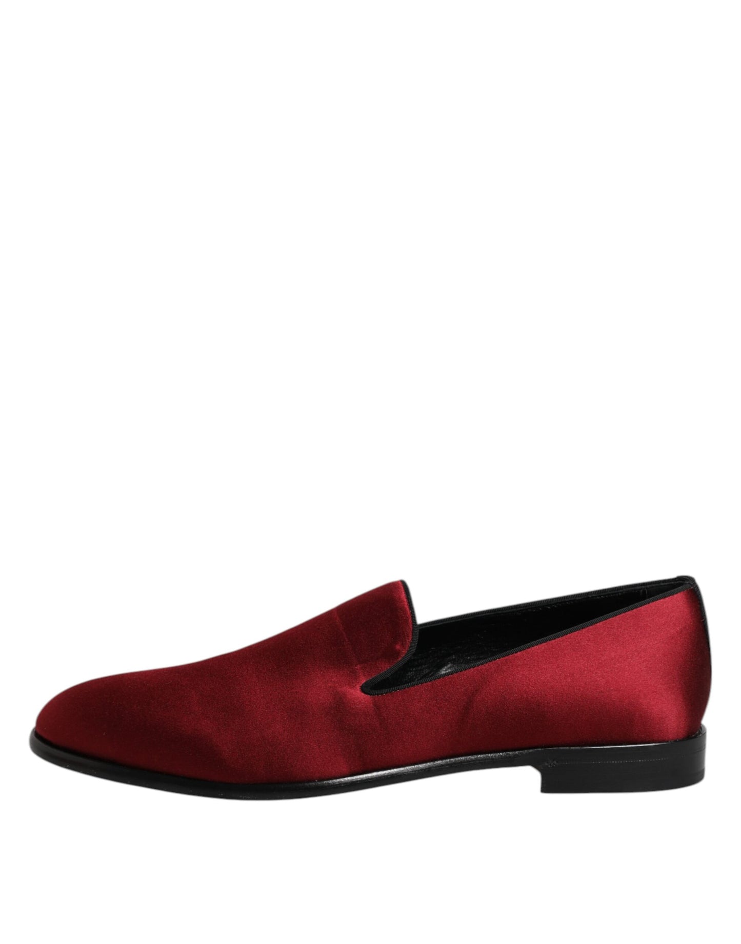 Mocasines de terciopelo rojo sin cordones, zapatos formales