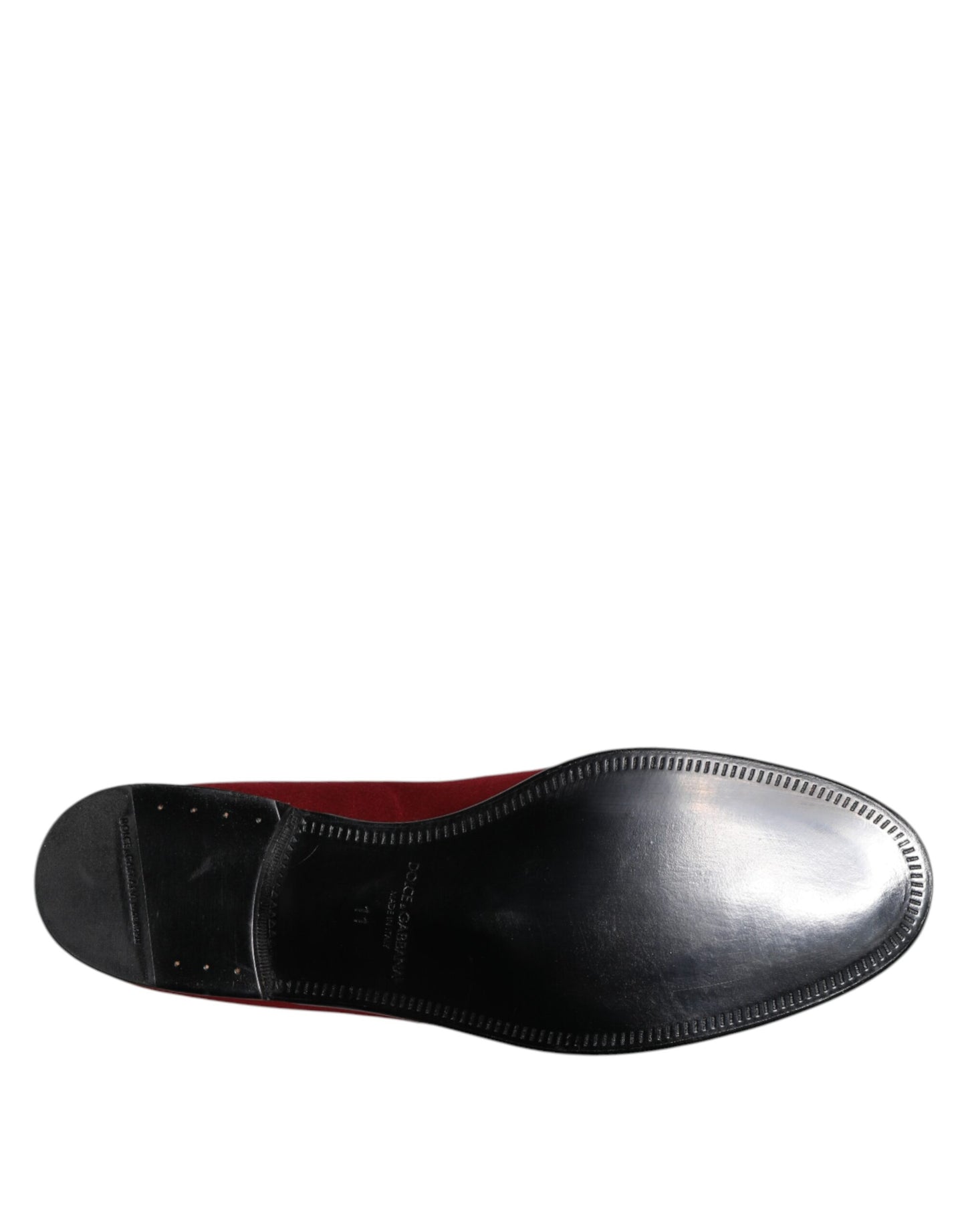 Mocasines de terciopelo rojo sin cordones, zapatos formales