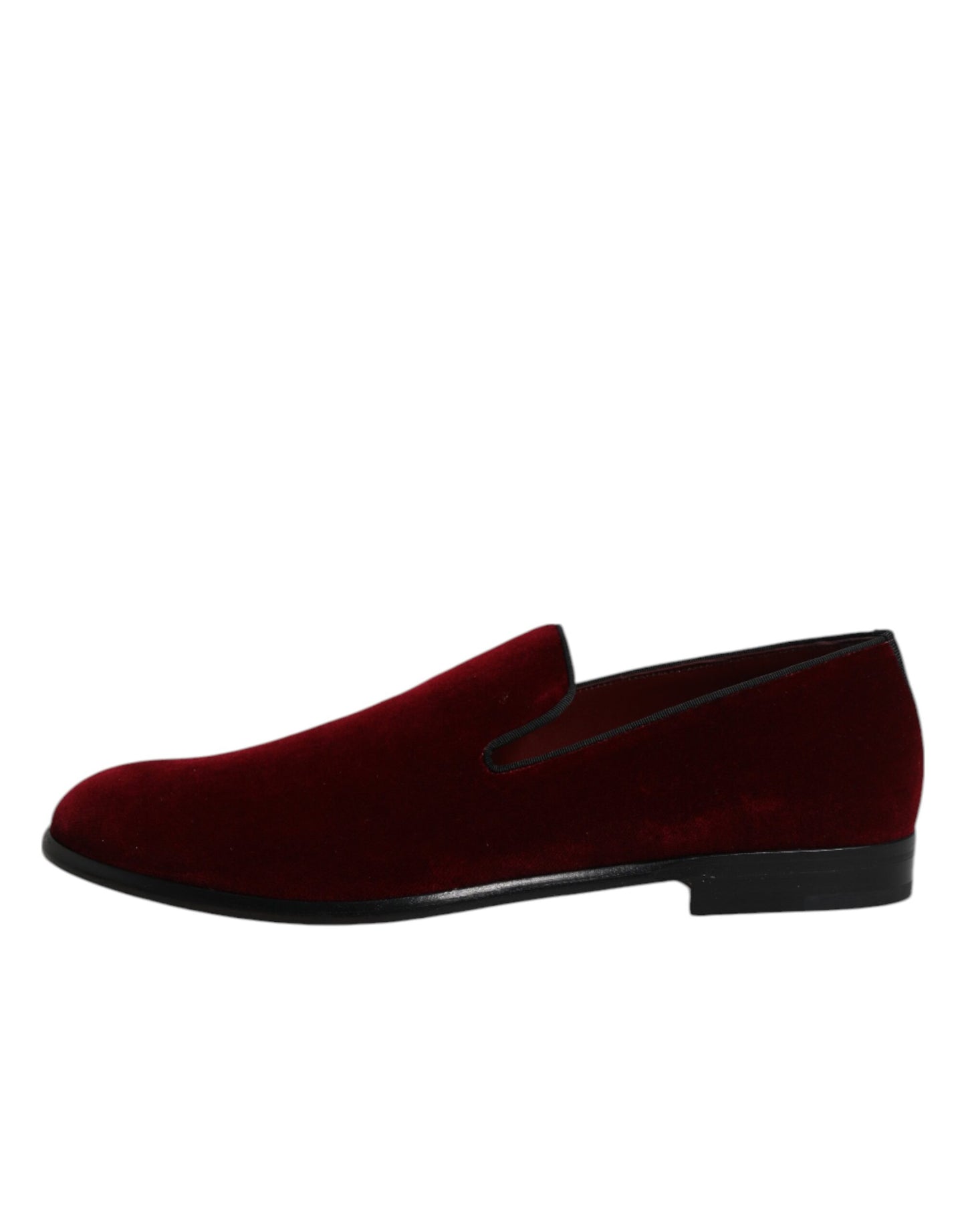 Mocasines formales de terciopelo de algodón rojo sin cordones