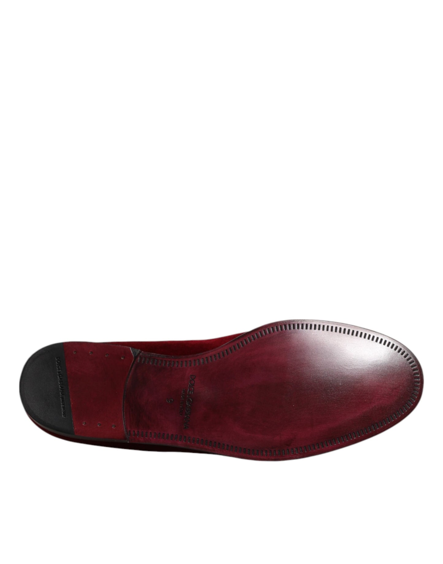 Mocasines formales de terciopelo de algodón rojo sin cordones