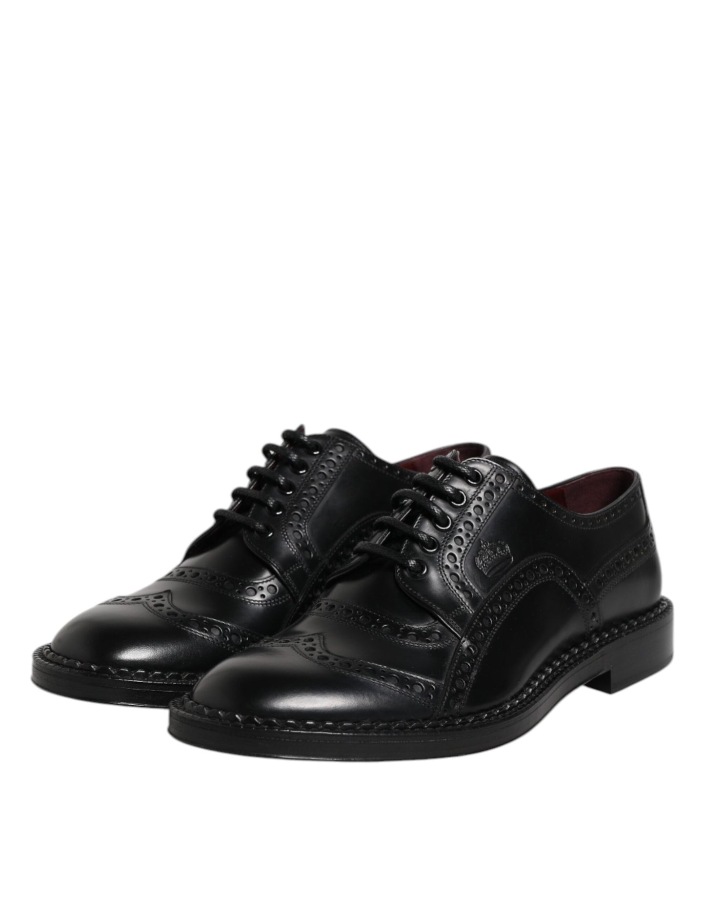 Zapatos Derby de vestir formales de piel de becerro negra