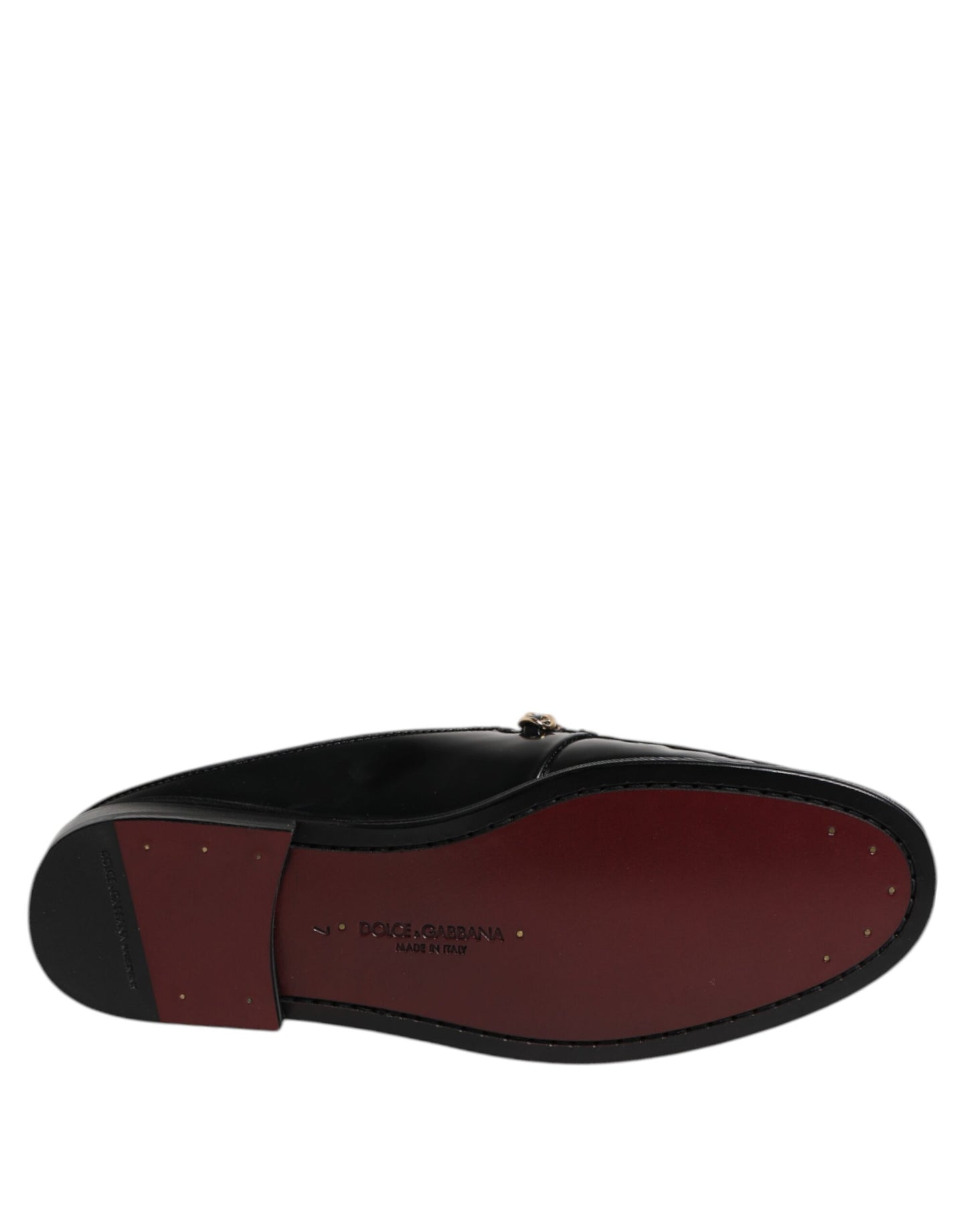 Sandalias de cuero negro con cadena DG