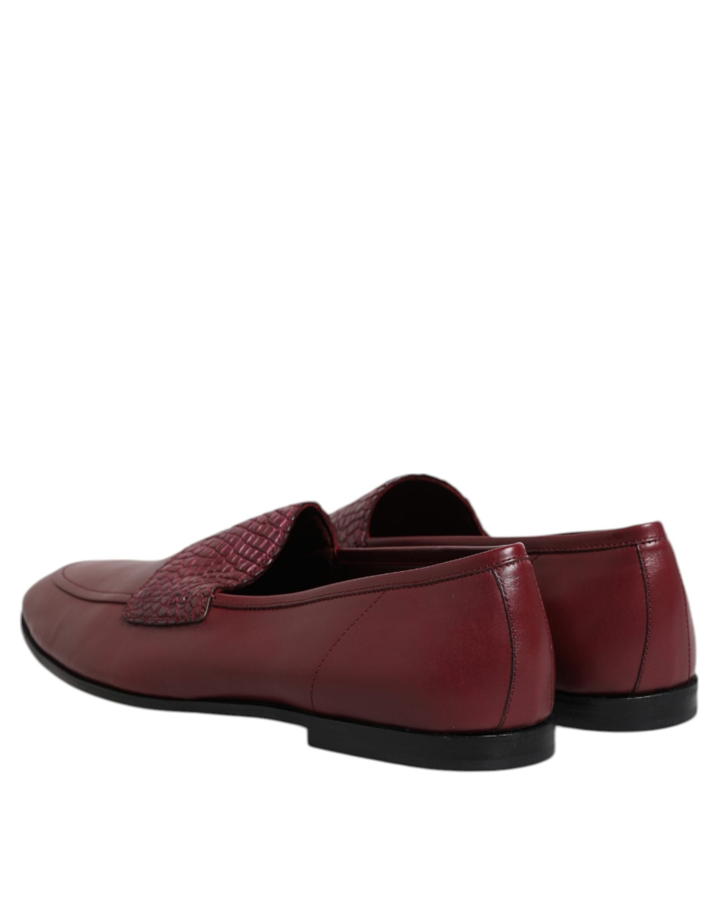 Zapatos formales sin cordones de piel de becerro color burdeos