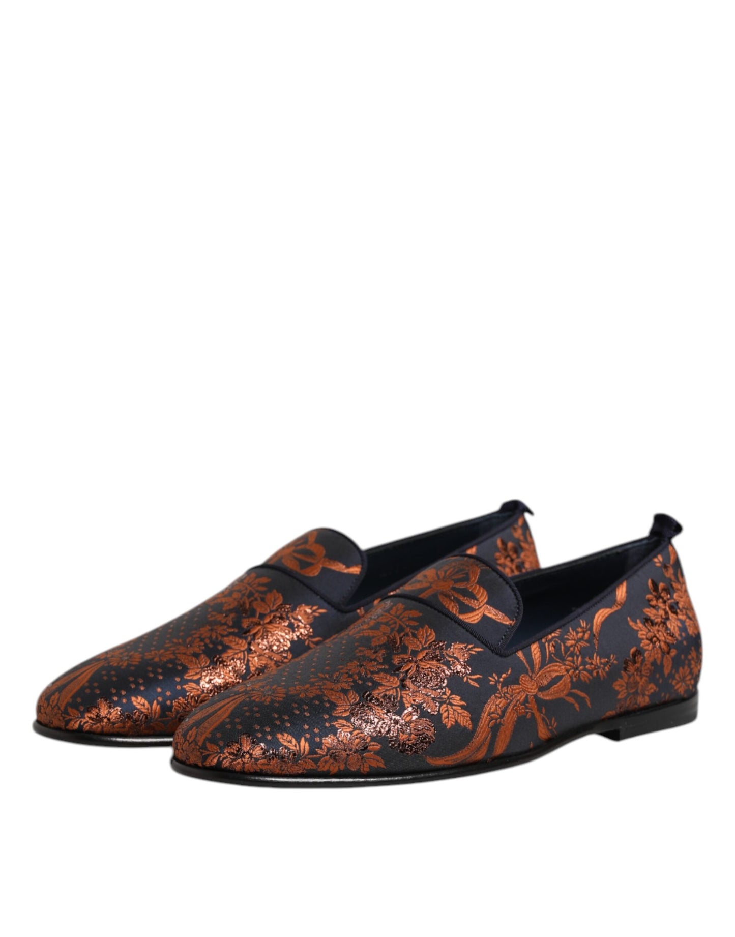 Mocasines negros de poliéster jacquard sin cordones