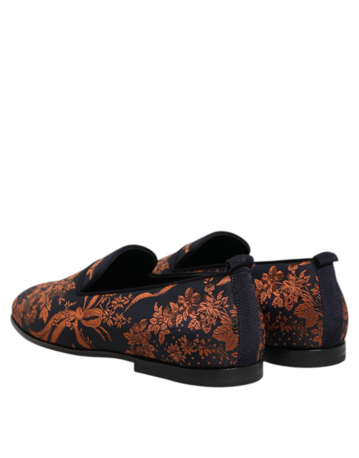 Mocasines negros de poliéster jacquard sin cordones