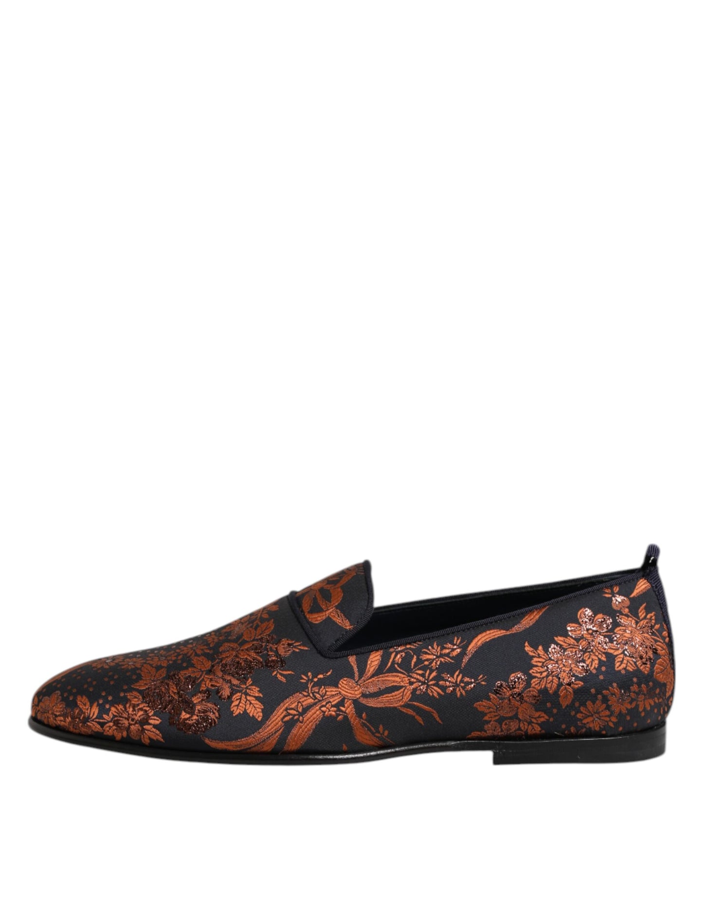 Mocasines negros de poliéster jacquard sin cordones