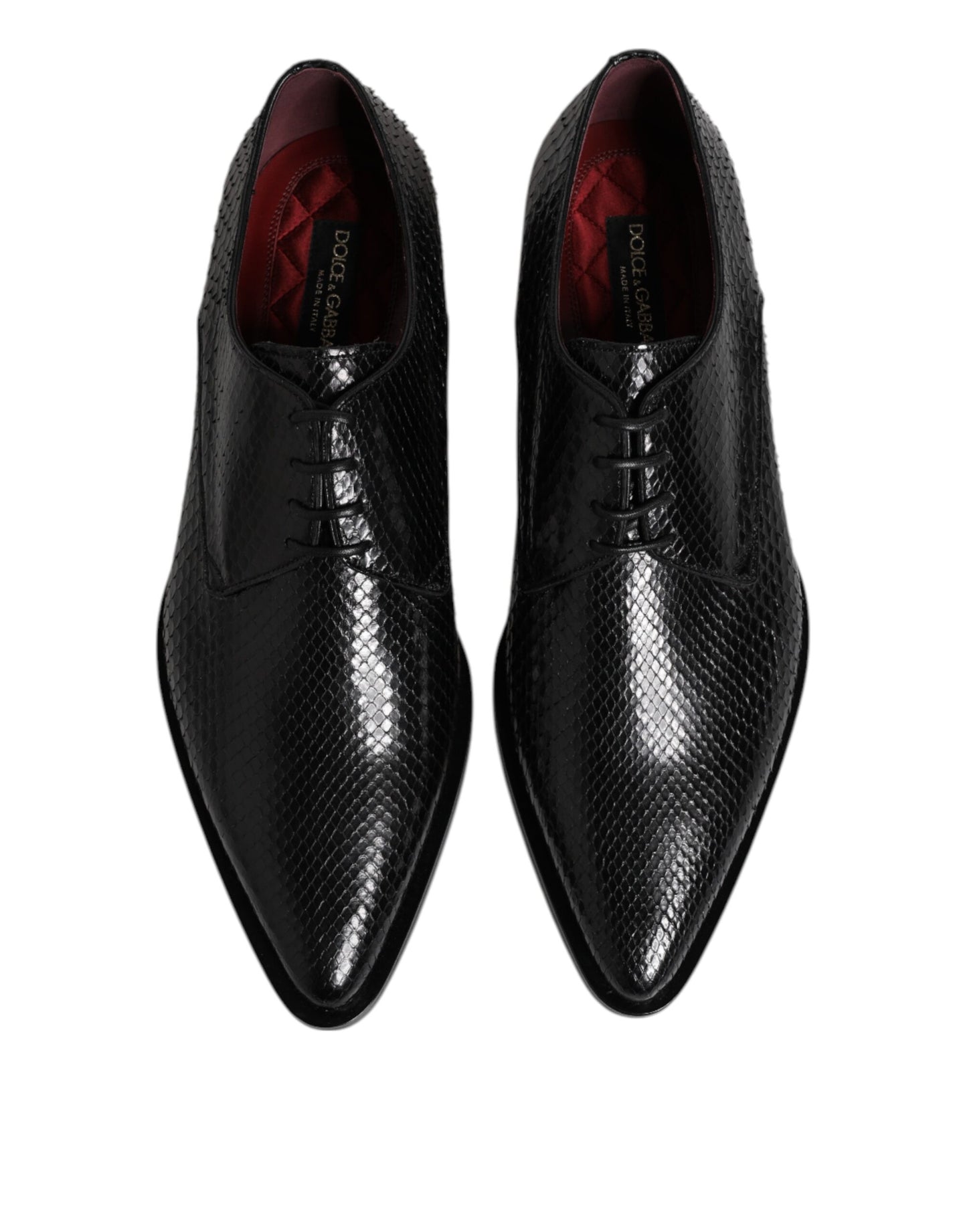 Zapatos Derby de vestir con cordones de cuero negro para hombre
