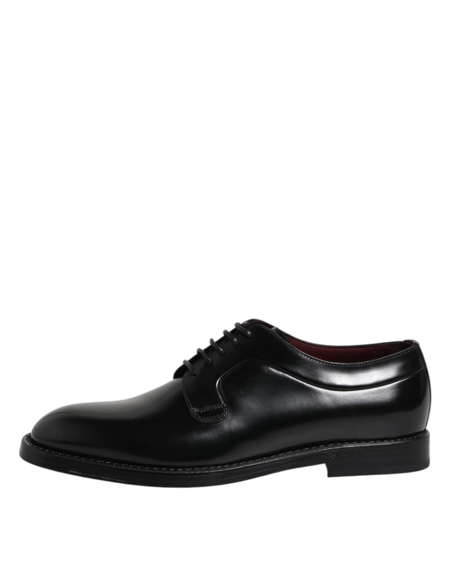 Zapatos Derby de vestir con cordones de piel de becerro negra