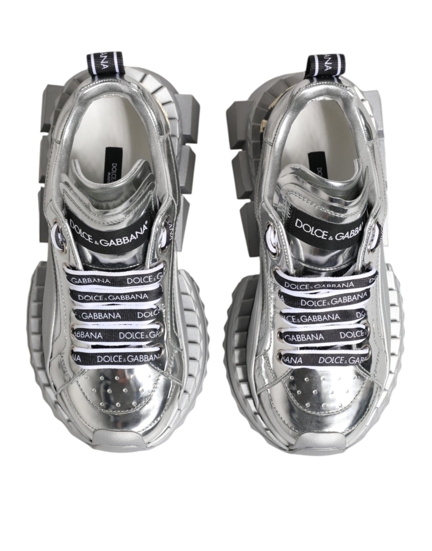 Zapatillas Super Queen de piel plateada
