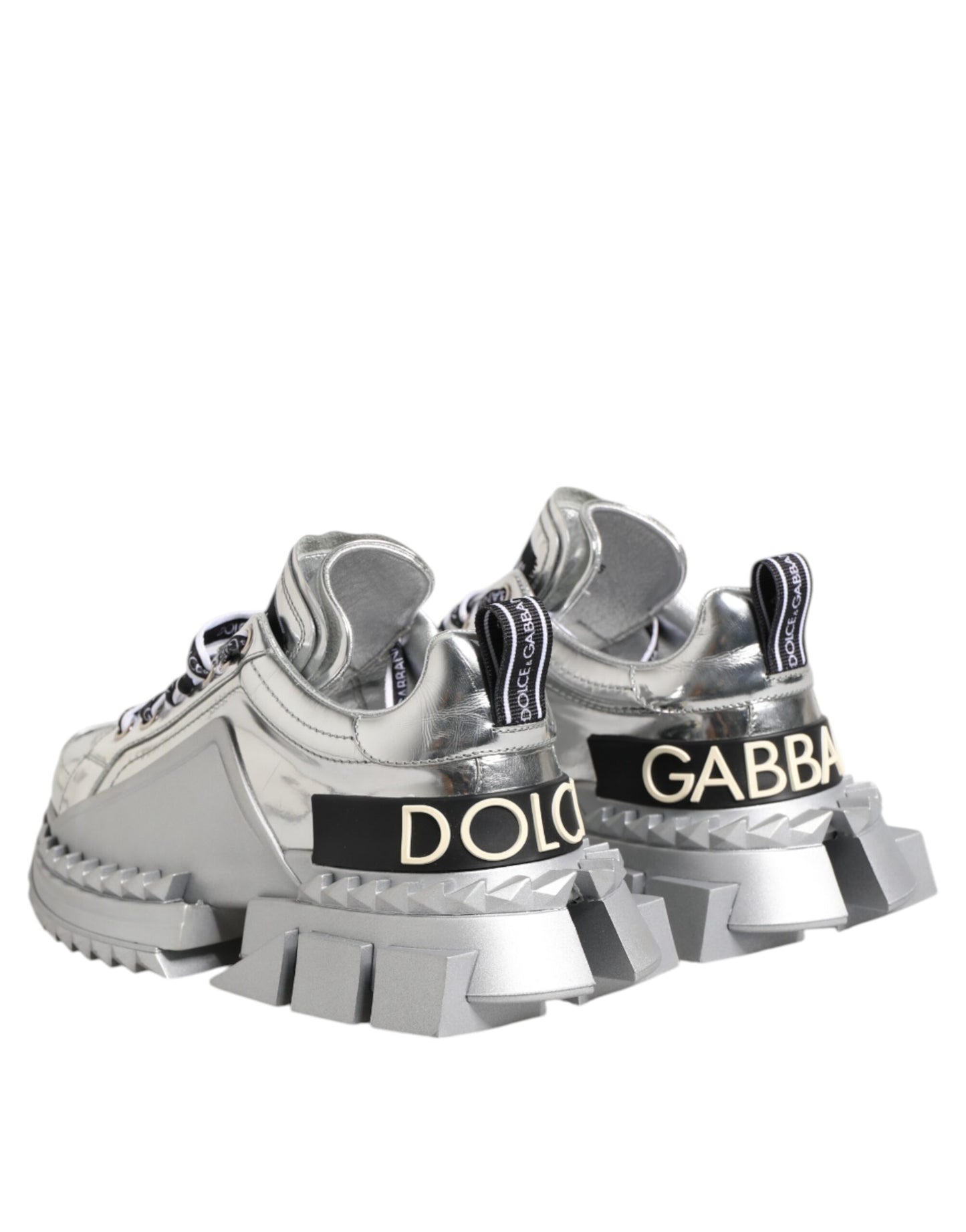Zapatillas Super Queen de piel plateada