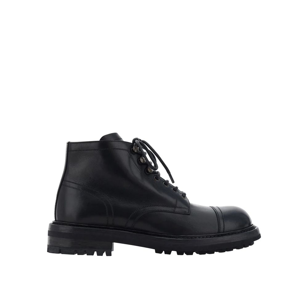 Botas de cuero con cordones