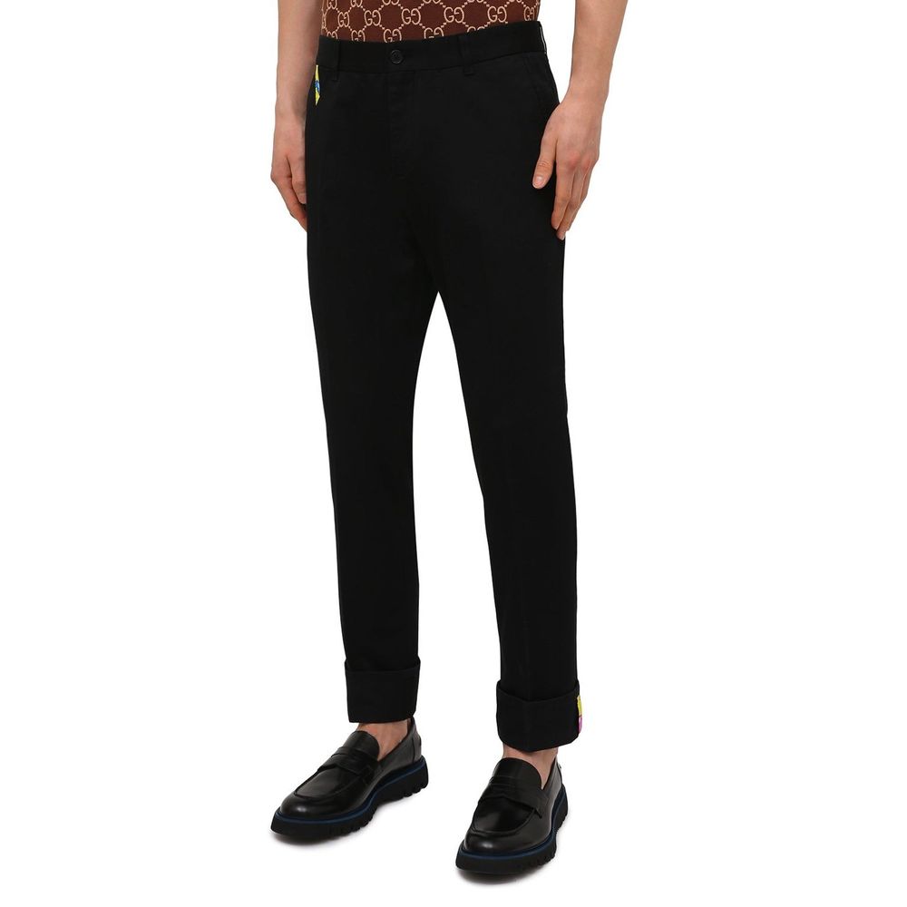 Pantalones de gabardina de algodón