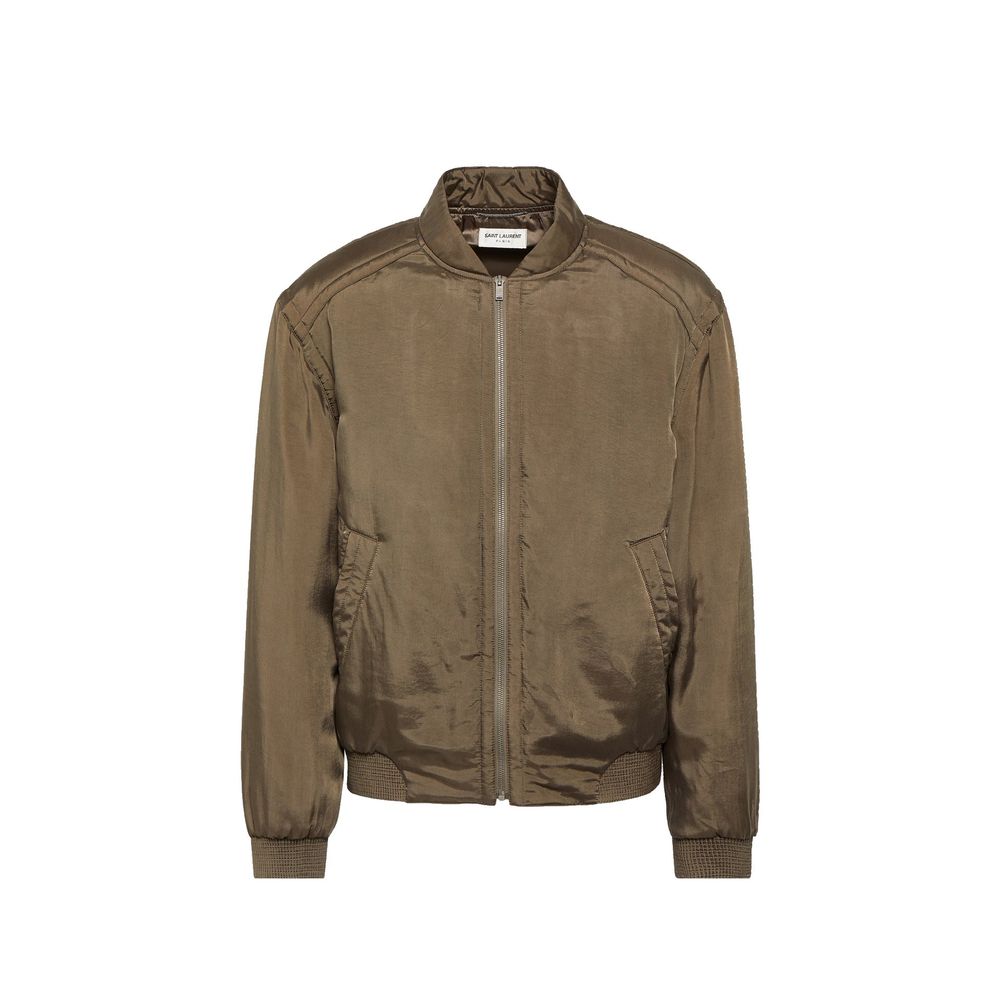 Chaqueta bomber de sarga de peluche