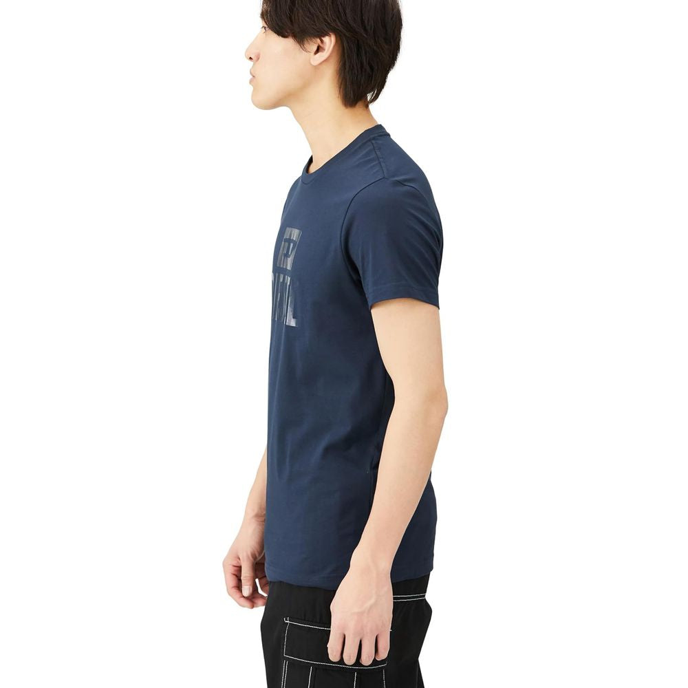 T-shirt en coton bleu