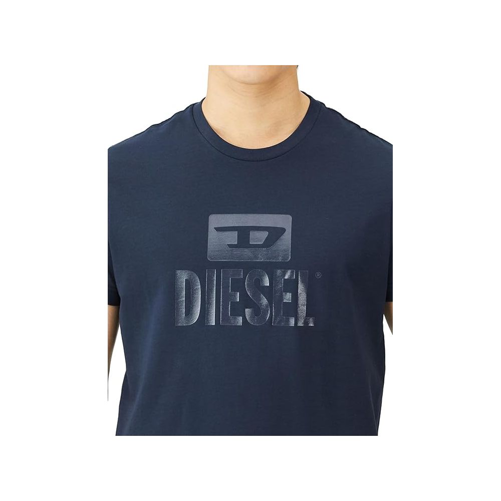 T-shirt en coton bleu