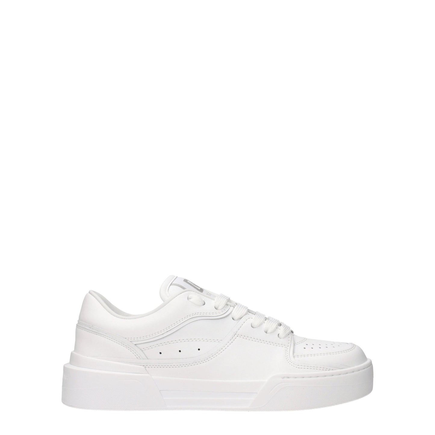 Zapatillas bajas de cuero blanco