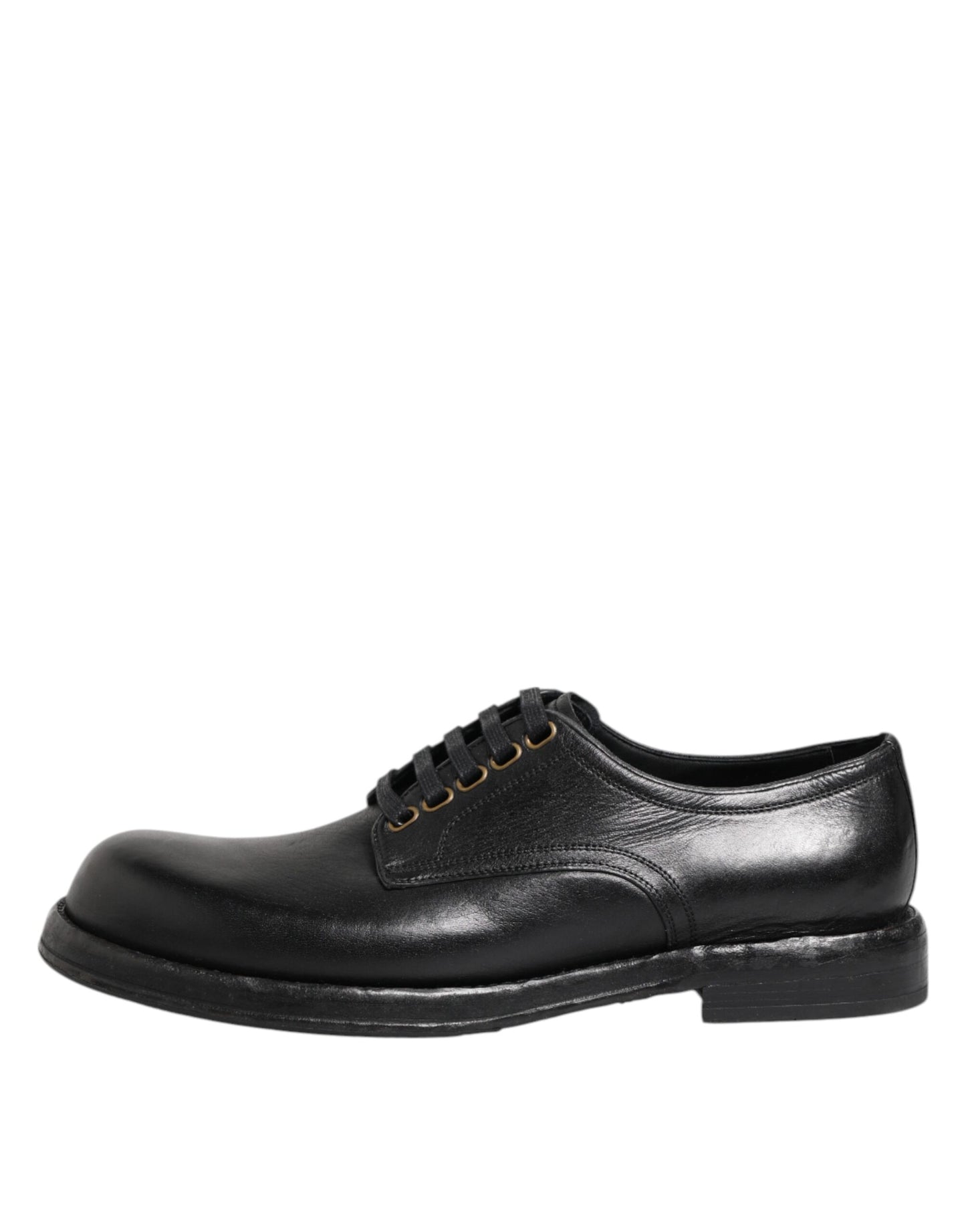 Zapatos formales Derby de cuero negro con cordones