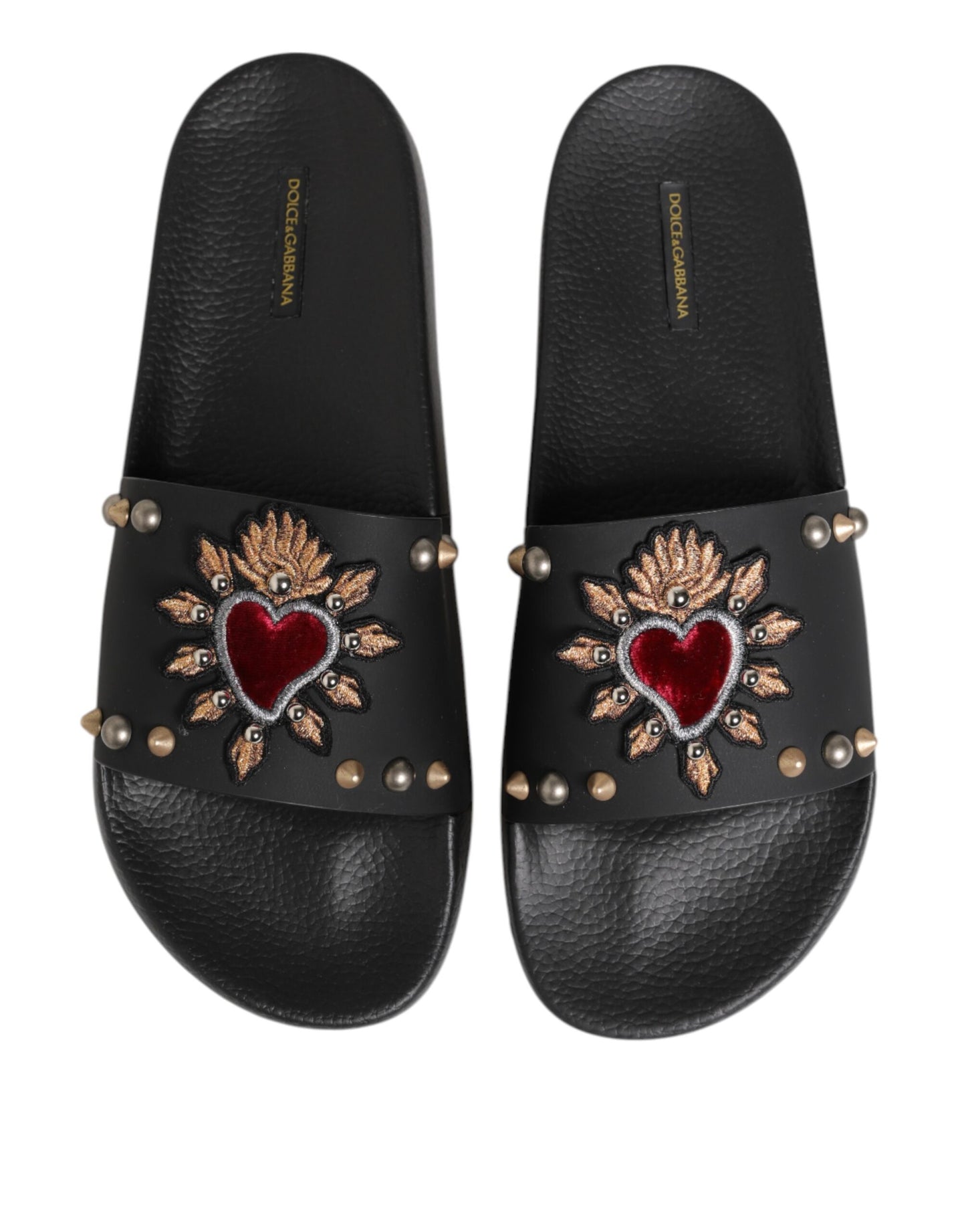 Sandalias de goma negras Sacred Heart para hombre, zapatos de playa