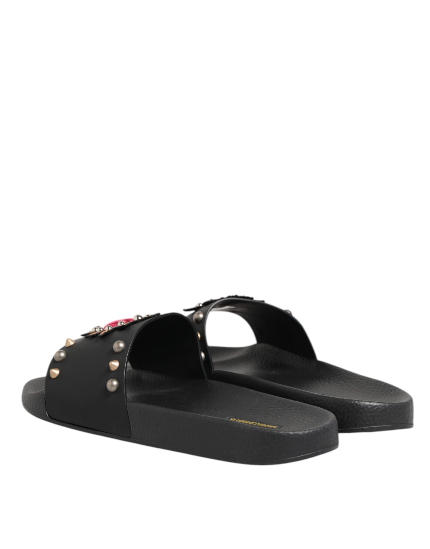 Sandalias de goma negras Sacred Heart para hombre, zapatos de playa