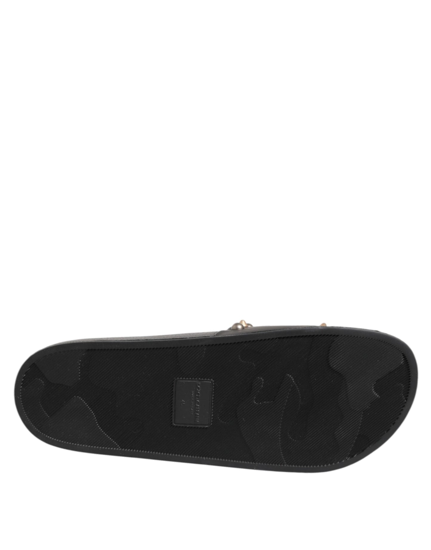 Sandalias de goma negras Sacred Heart para hombre, zapatos de playa