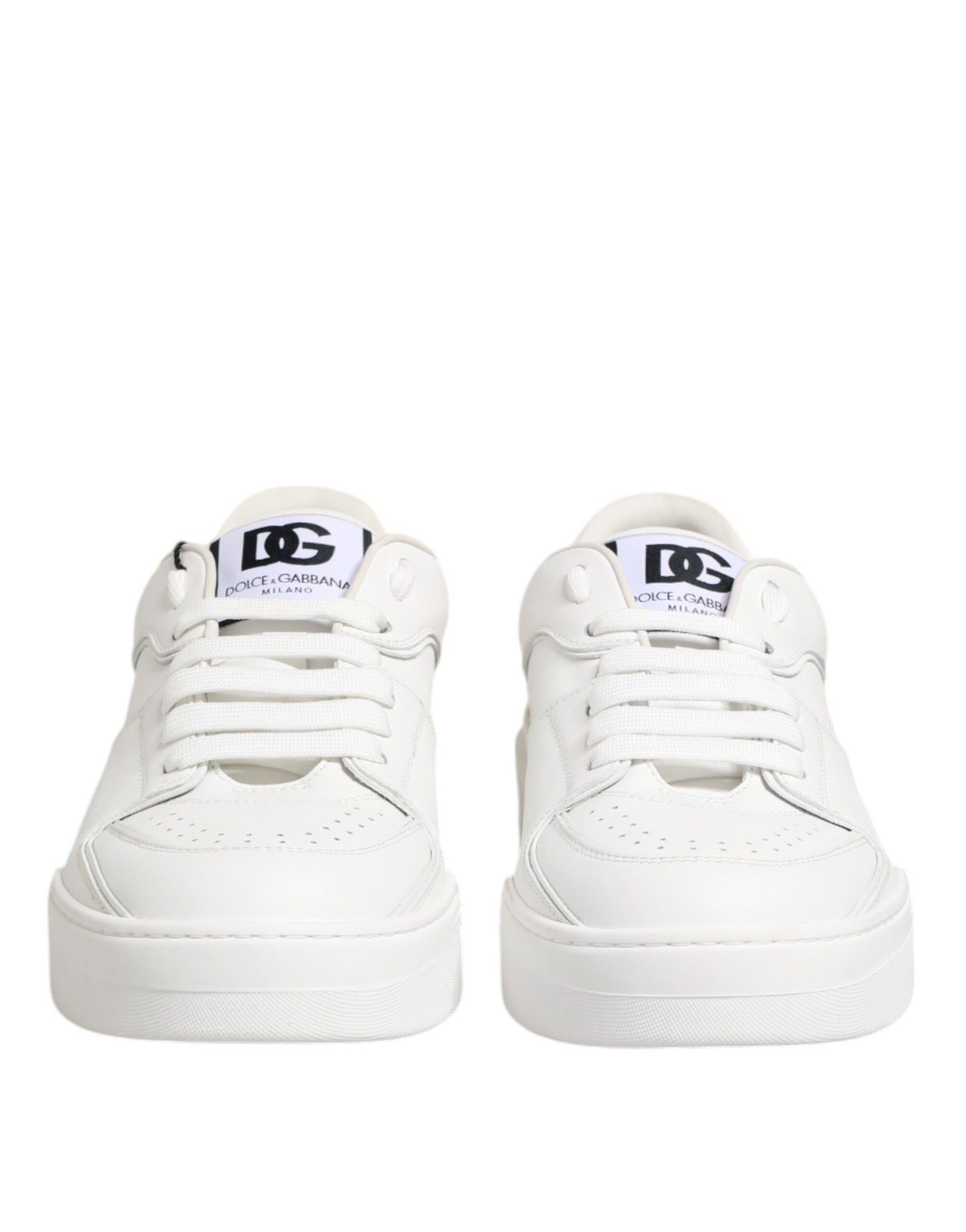 Zapatillas bajas de cuero blanco Miami
