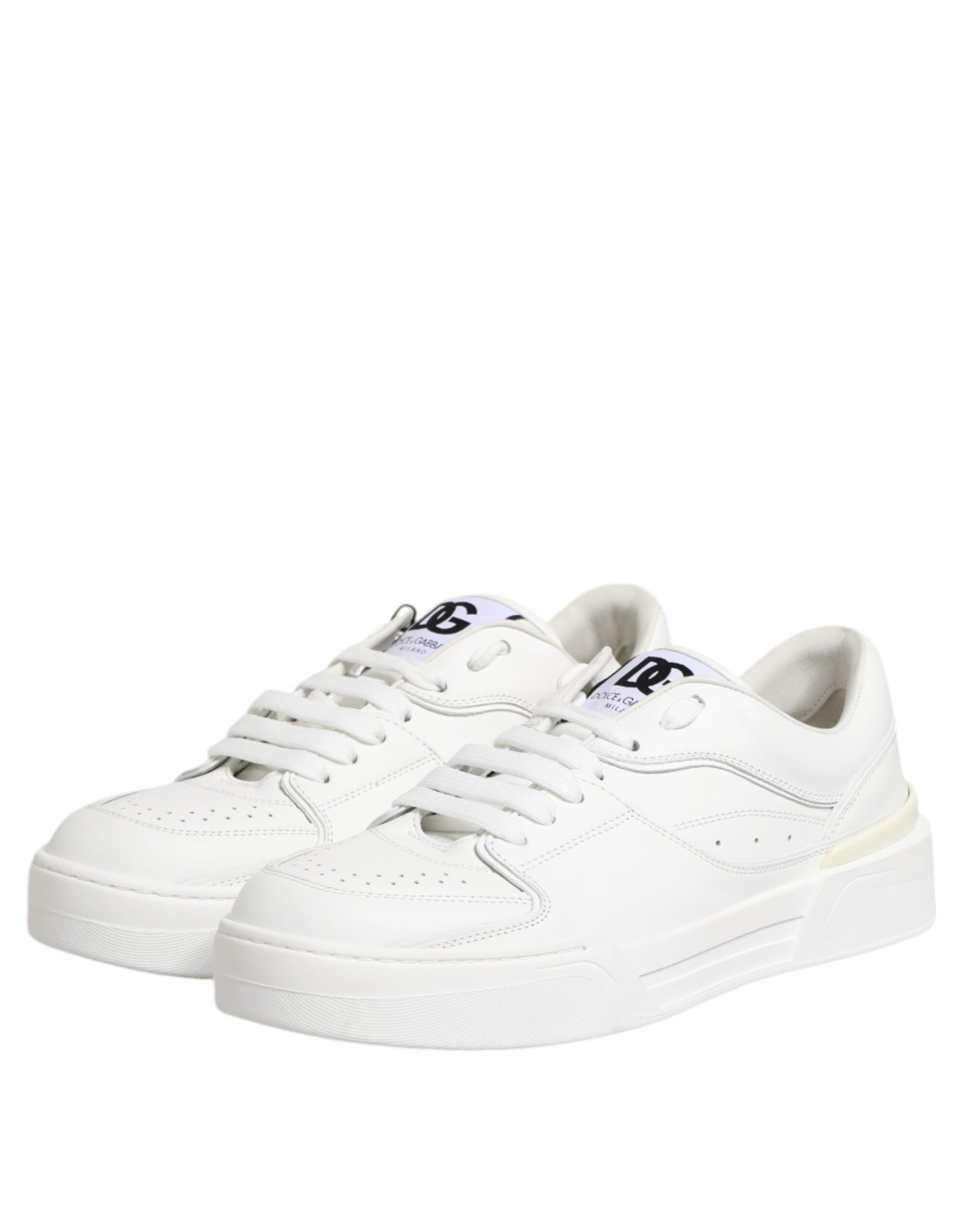 Zapatillas bajas de cuero blanco Miami