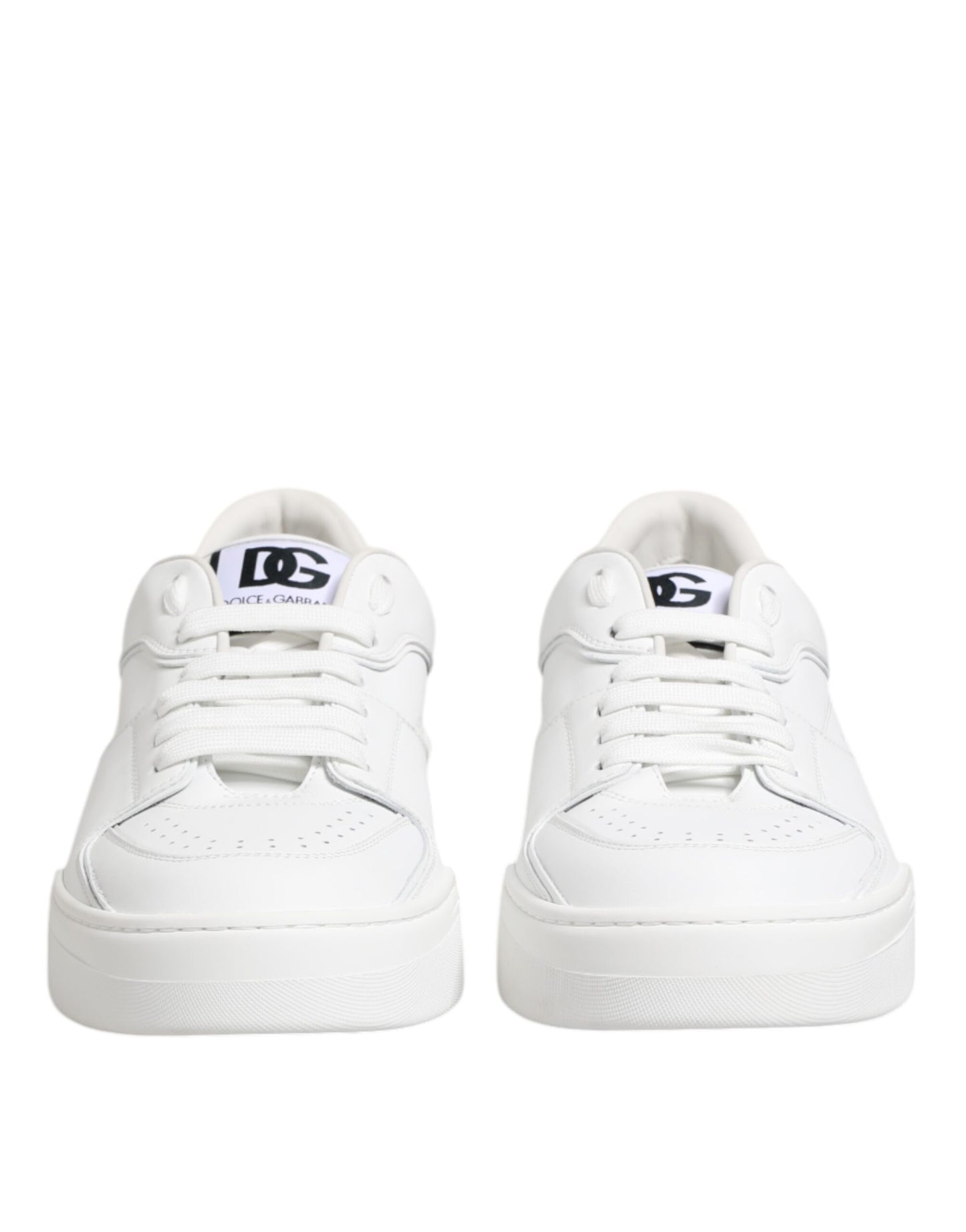 Zapatillas bajas de cuero blanco Miami