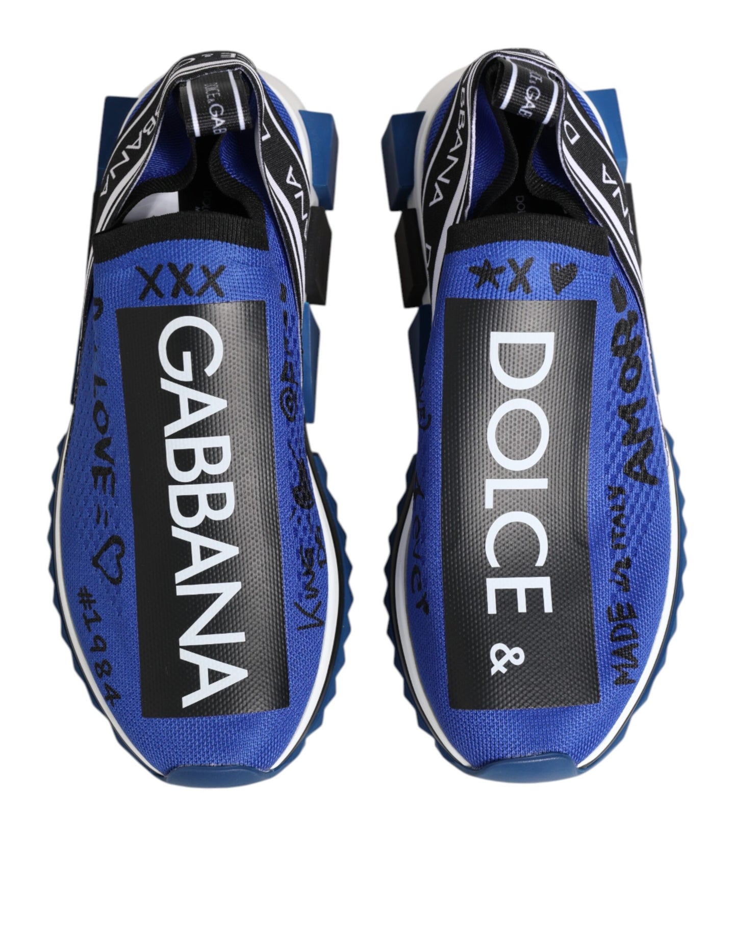 Zapatillas Sorrento de caña baja con logotipo azul