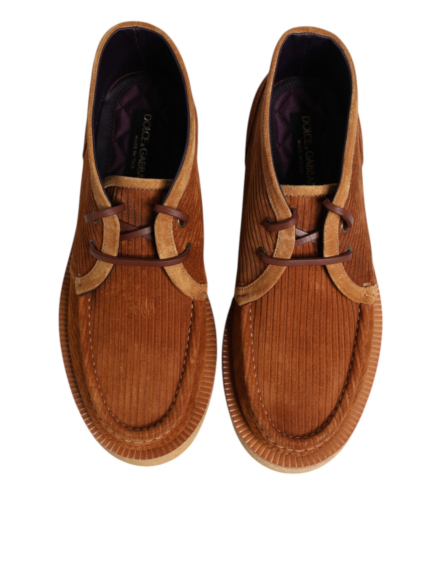 Bottines en daim et nubuck marron