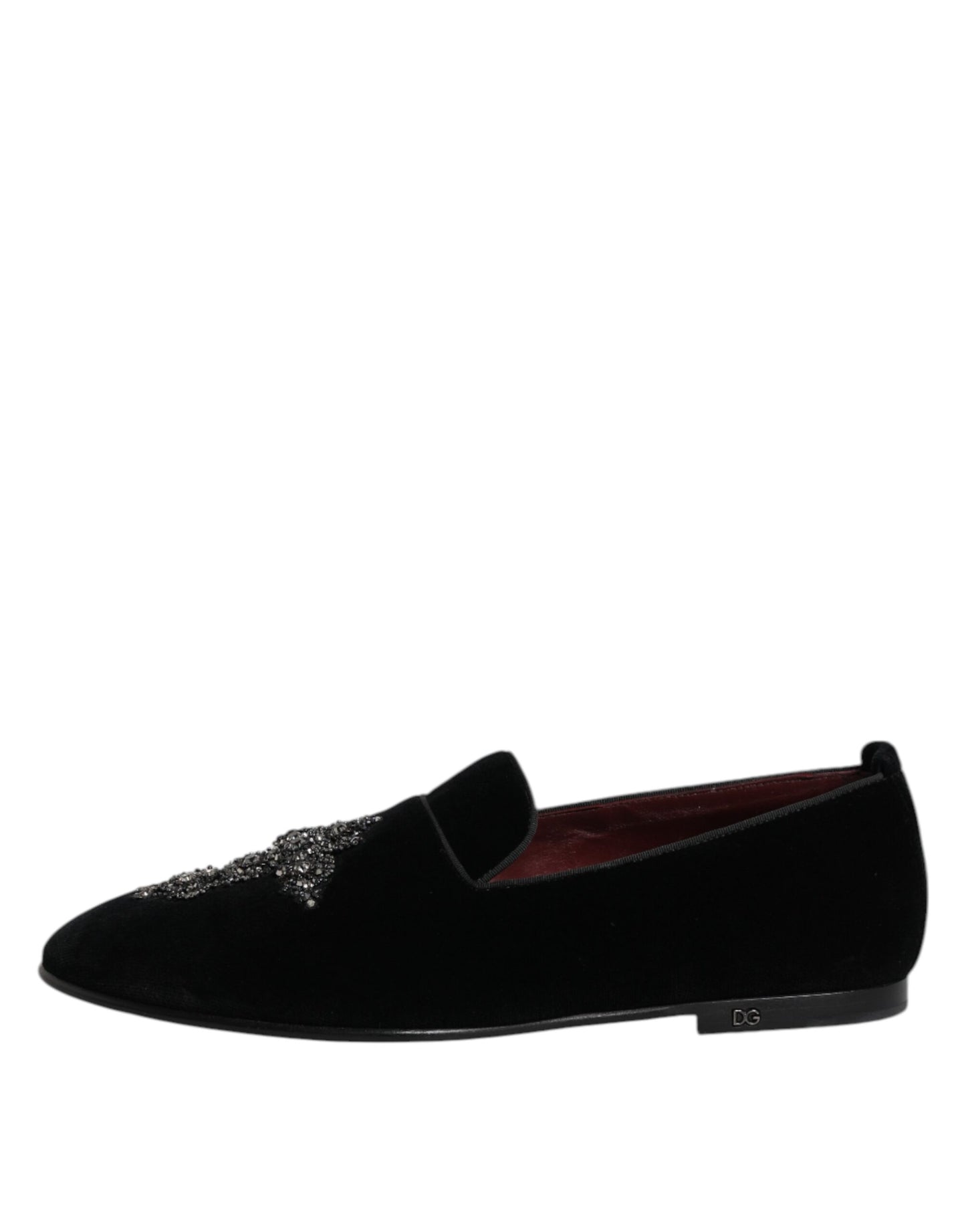 Mocassins à enfiler en daim noir croisé