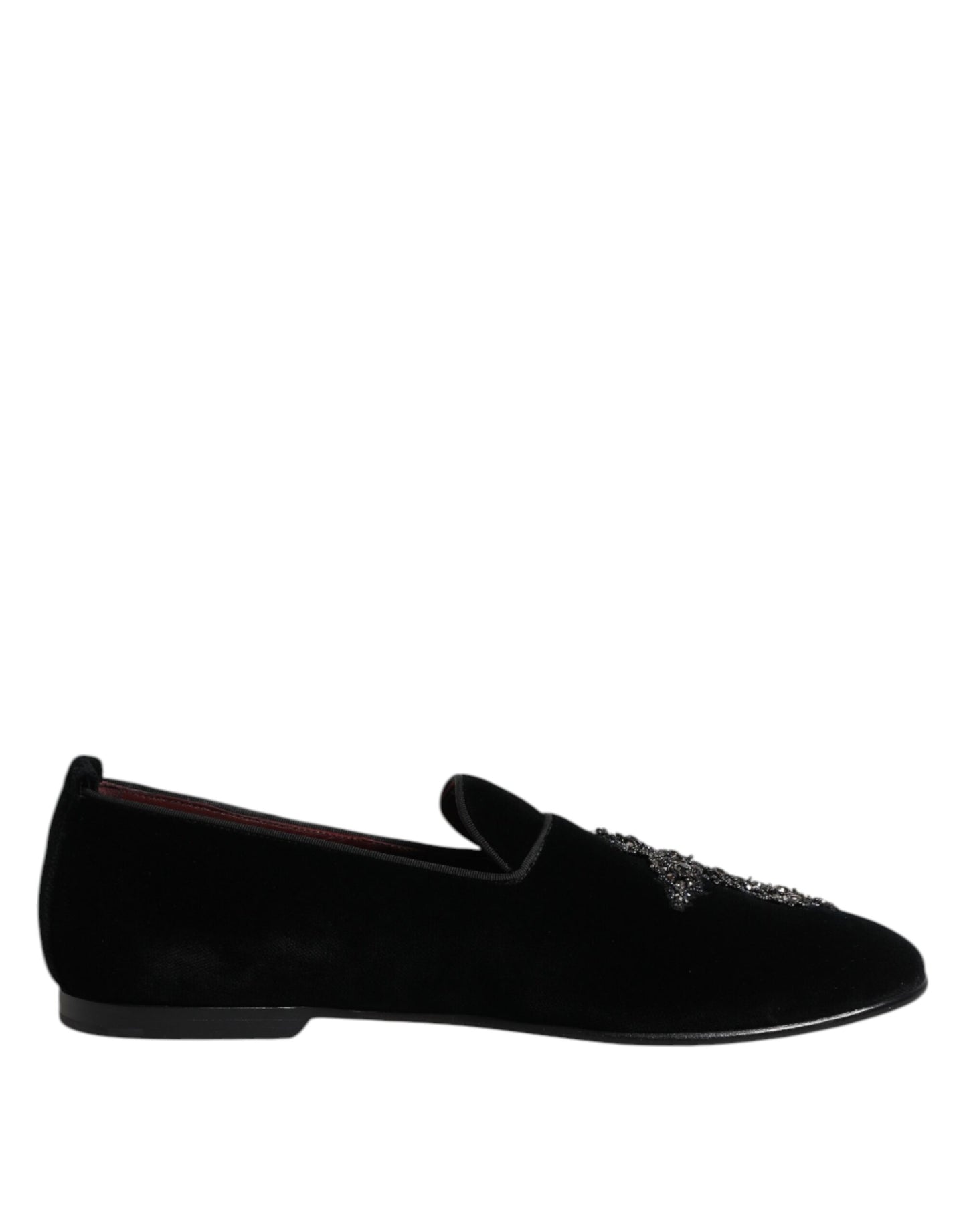 Mocassins à enfiler en daim noir croisé