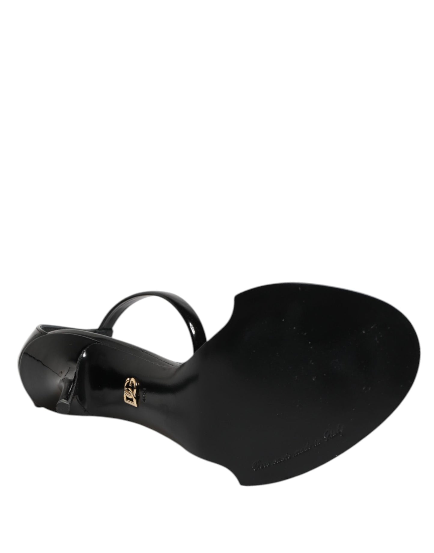 Sandalias negras adornadas con perlas KEIRA