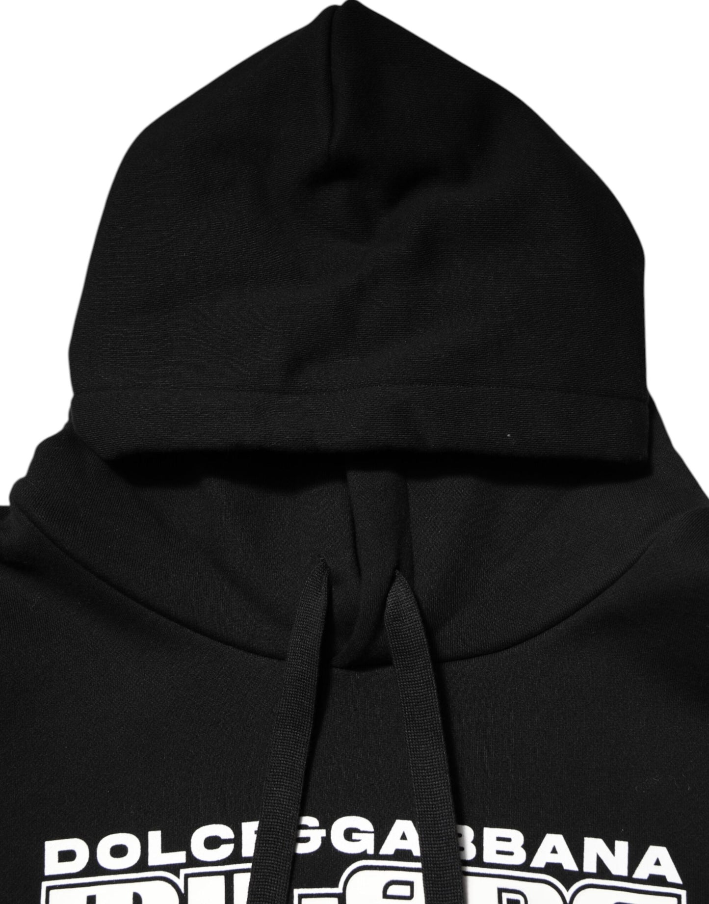 Sudadera con capucha y estampado del logotipo de DG Milano en algodón negro
