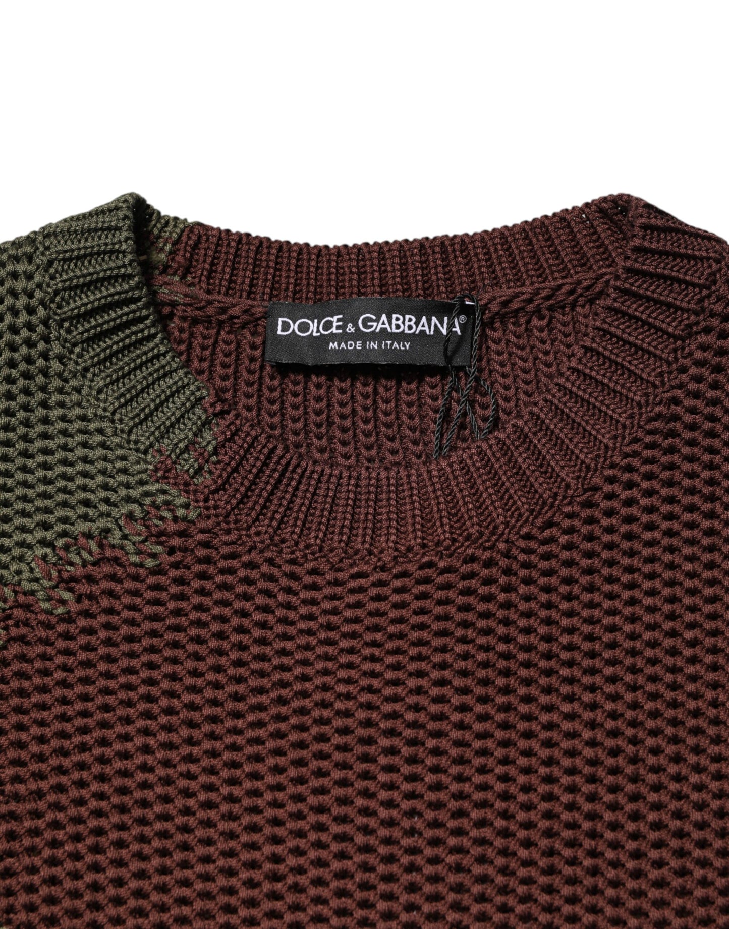 Suéter abstracto de algodón multicolor para hombre