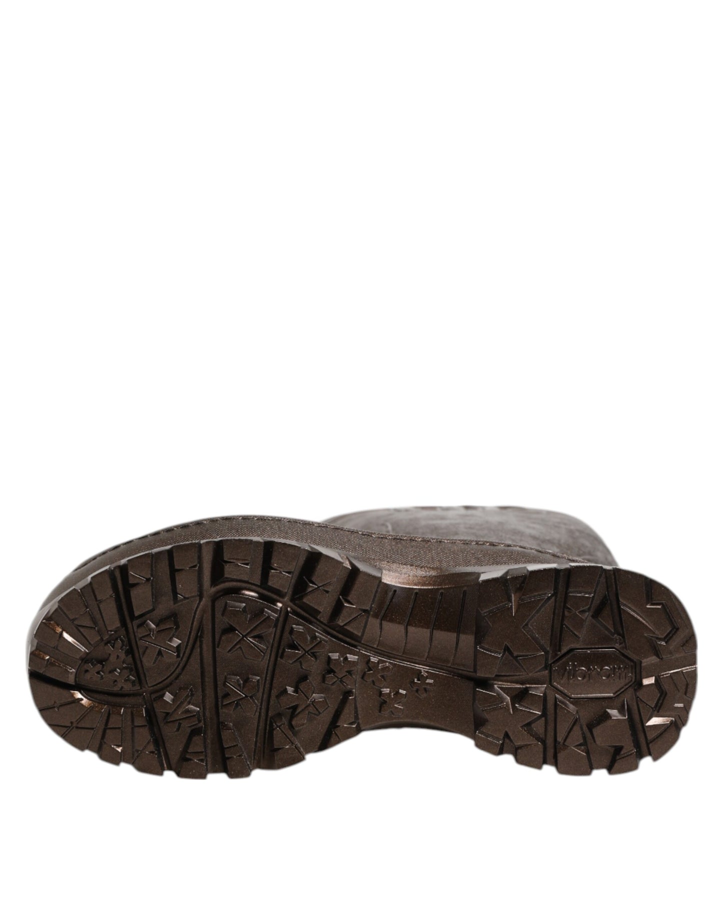 Botas de lluvia sin cordones de color bronce metalizado