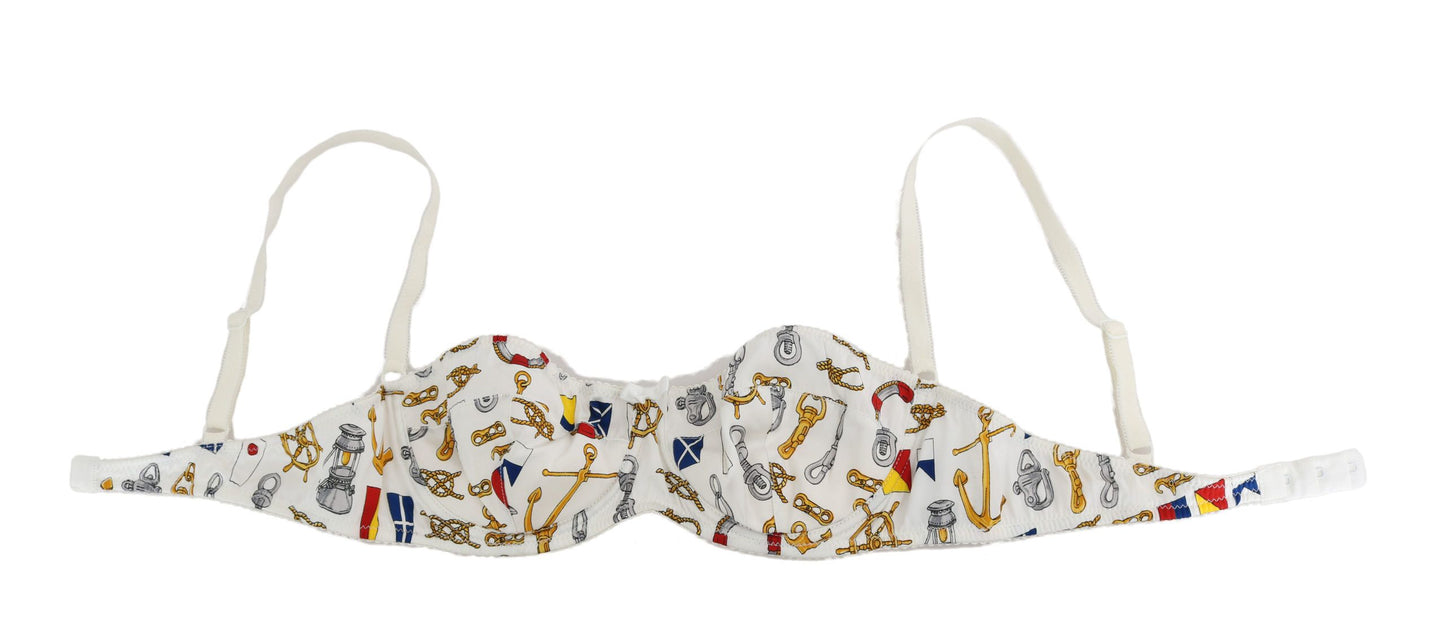 Ropa interior blanca con estampado marinero Balconcino