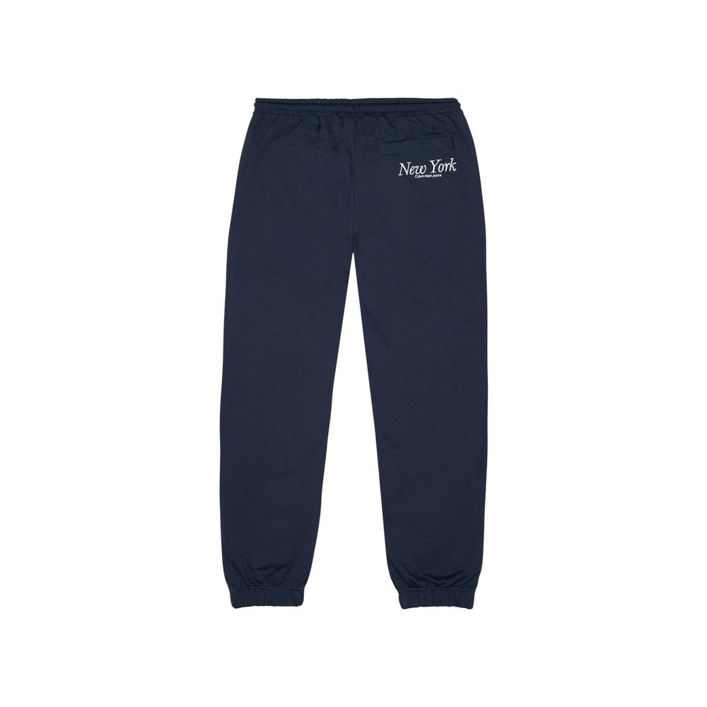 Pantalón deportivo de algodón orgánico azul