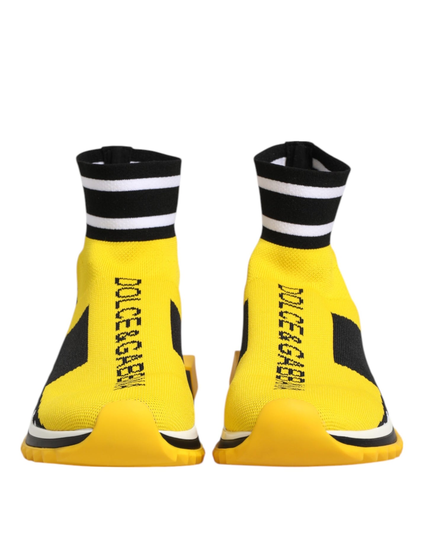 Zapatillas deportivas con calcetines Sorrento en amarillo y negro