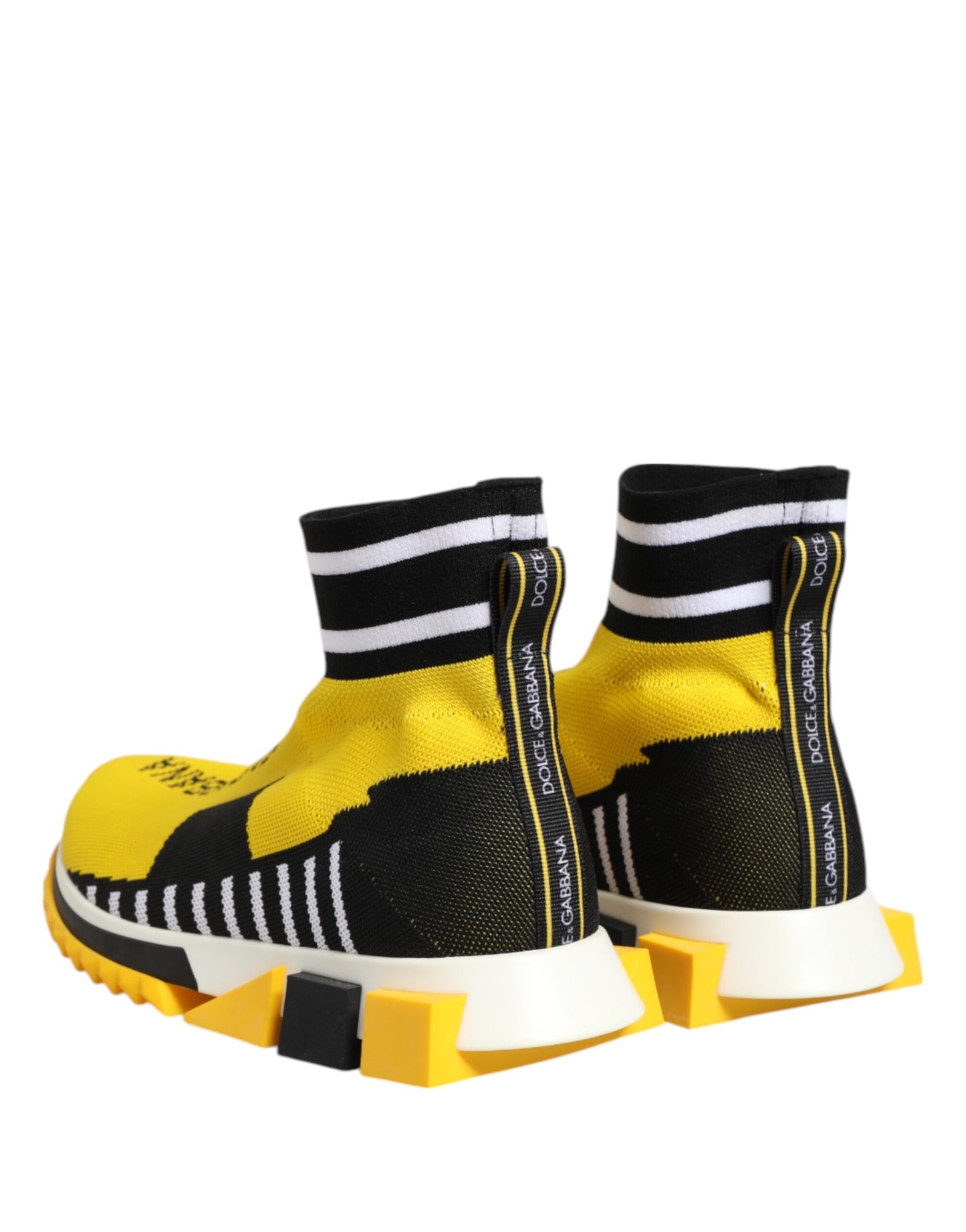 Zapatillas deportivas con calcetines Sorrento en amarillo y negro