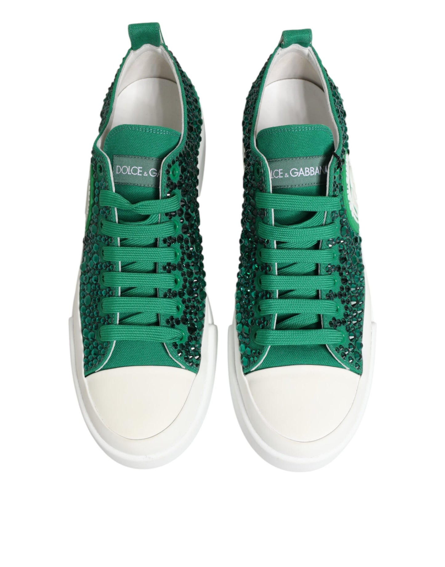 Zapatillas deportivas Portofino Crystal DG con logotipo en verde