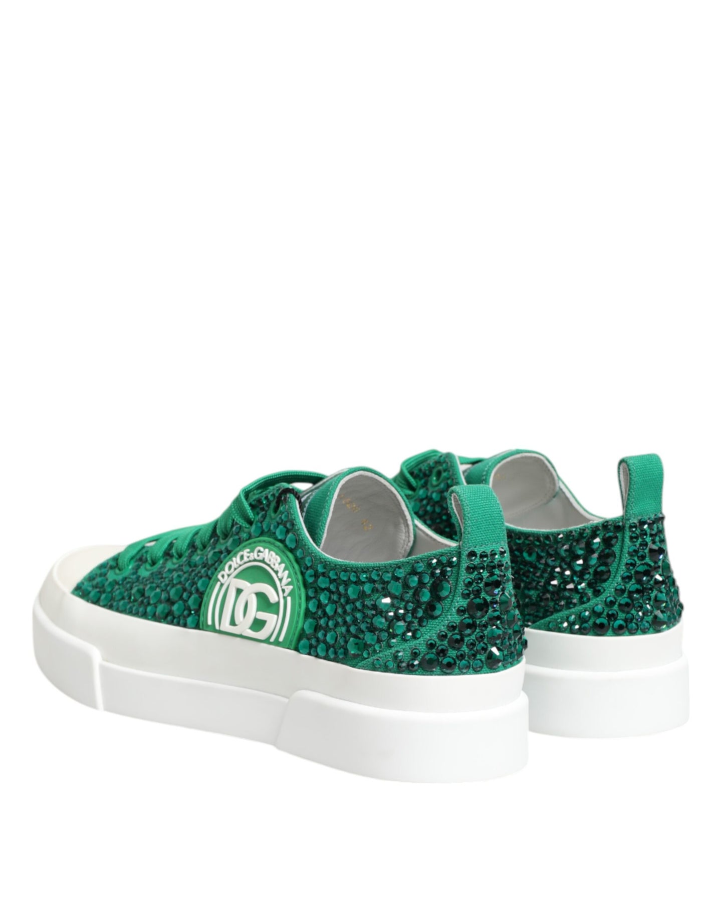 Zapatillas deportivas Portofino Crystal DG con logotipo en verde