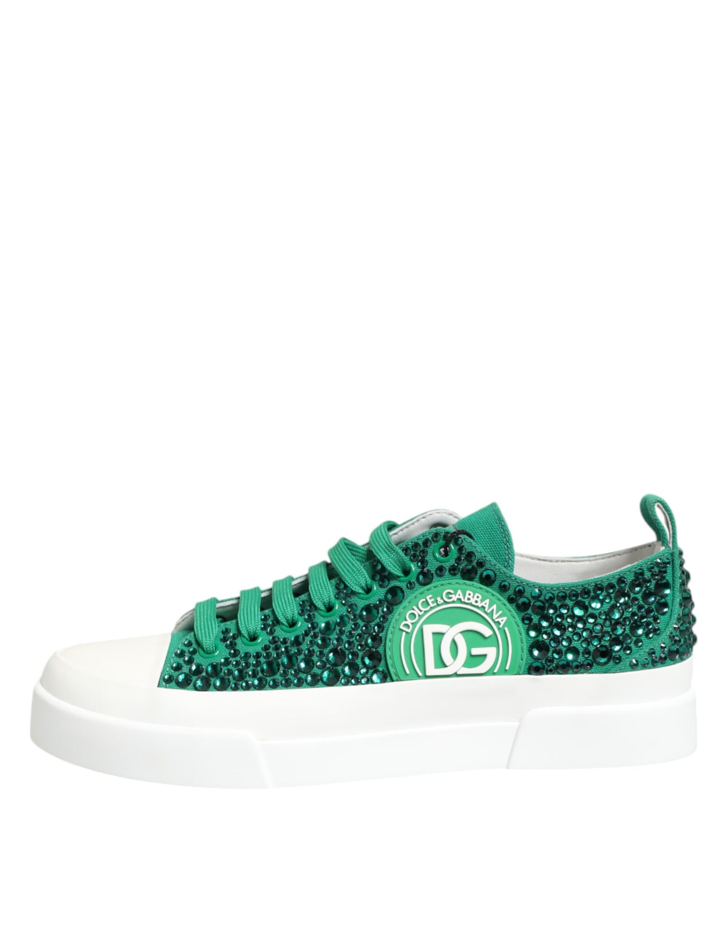 Zapatillas deportivas Portofino Crystal DG con logotipo en verde